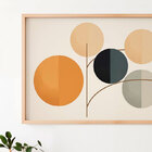 Quadro Sinfonia De Outono | Abstrato Geométrico 60x40cm | Mol